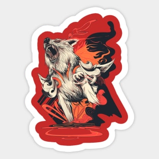 Dark Okami Sticker